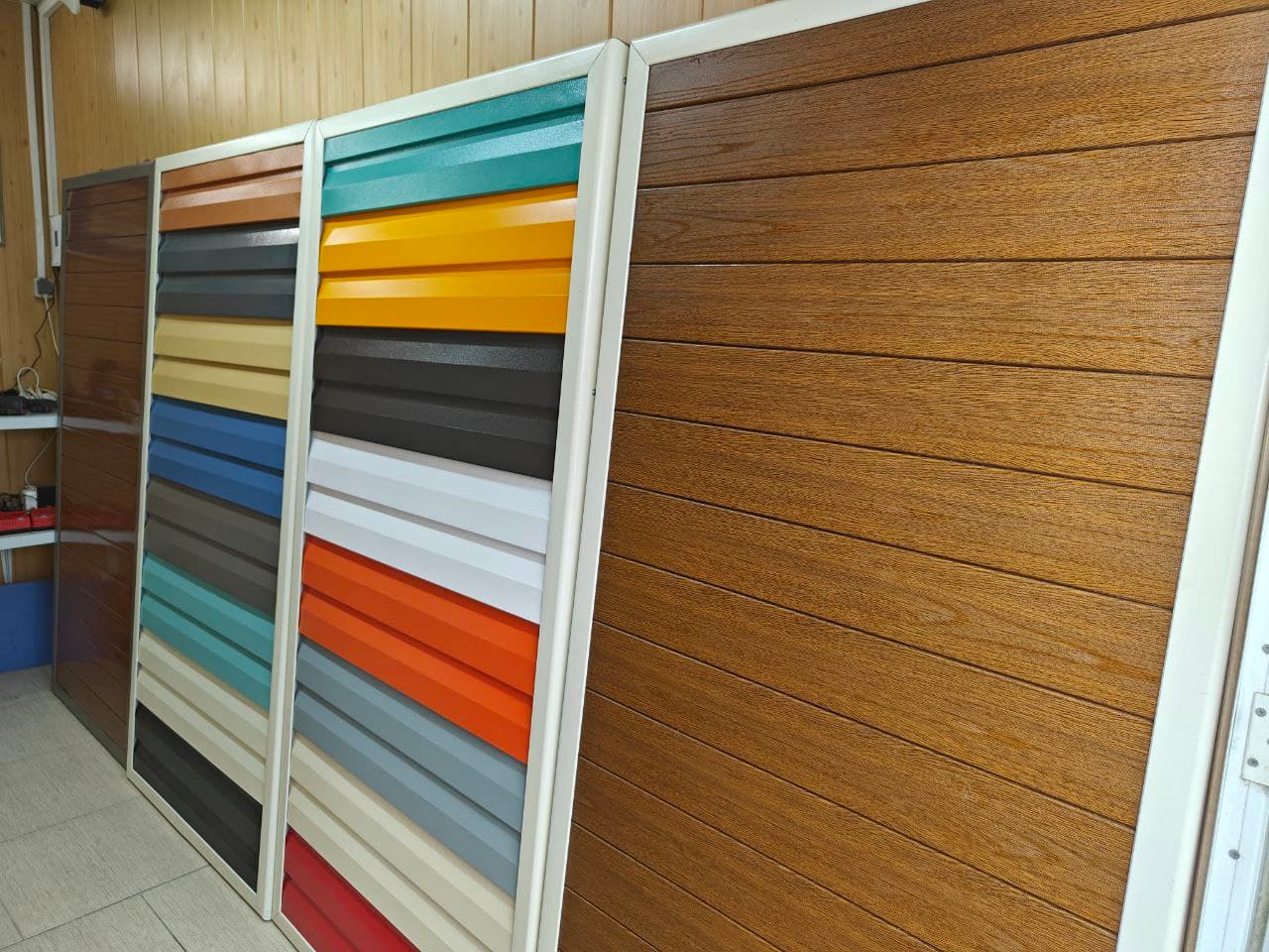 Terrashield formed metal panel and finish samples