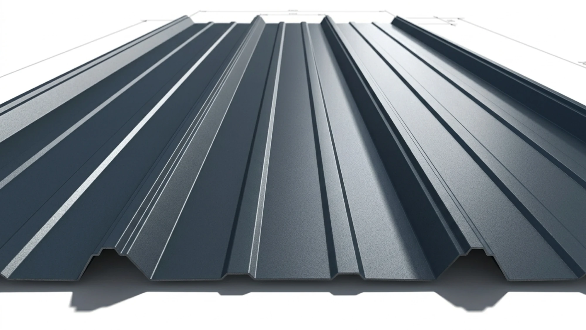 Dark TerraCrest trapezoidal metal roofing profile reference