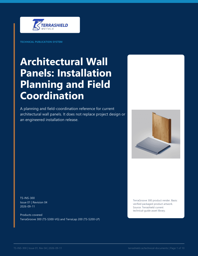 Cover of Architectural Wall Panels: Installation Planning and Field Coordination