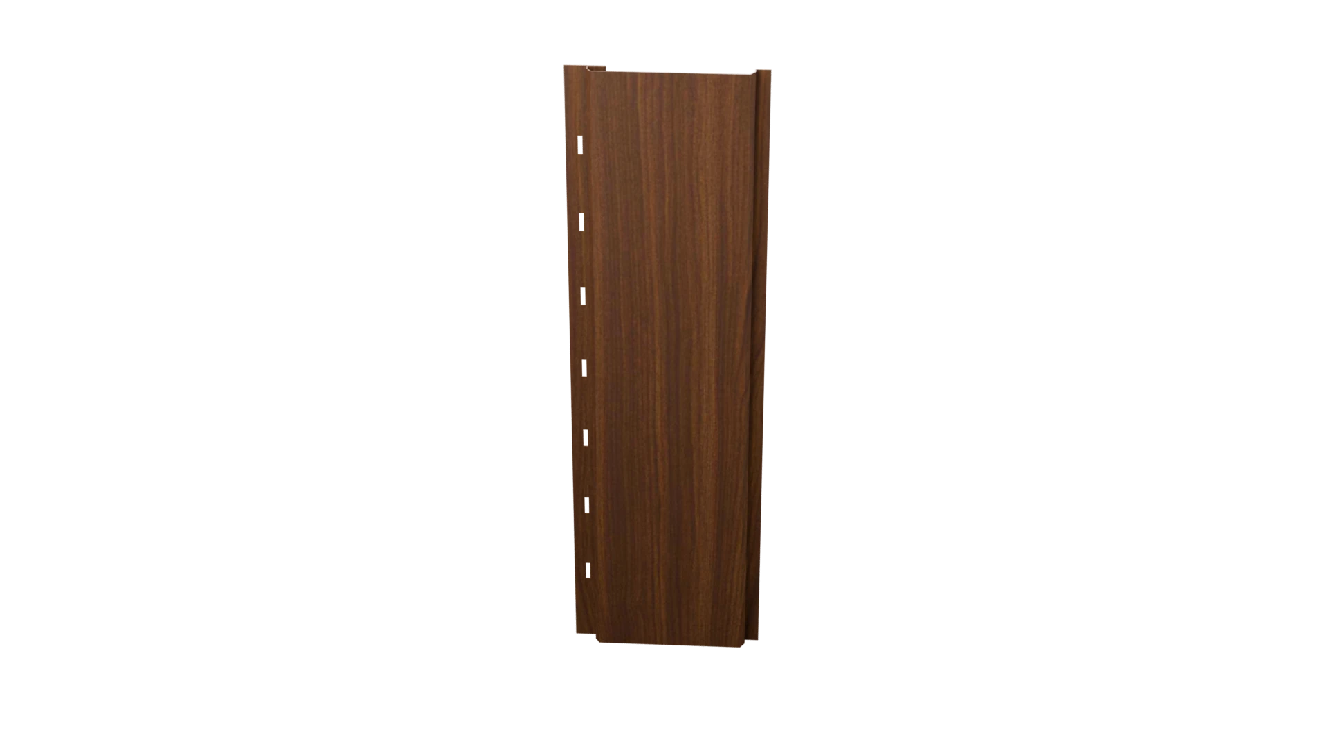 Opaque wood-look TerraGroove panel on a transparent background