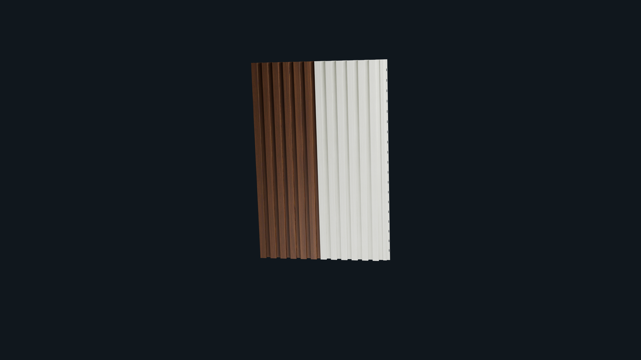 TerraClad 600: the connected section turns from horizontal to vertical