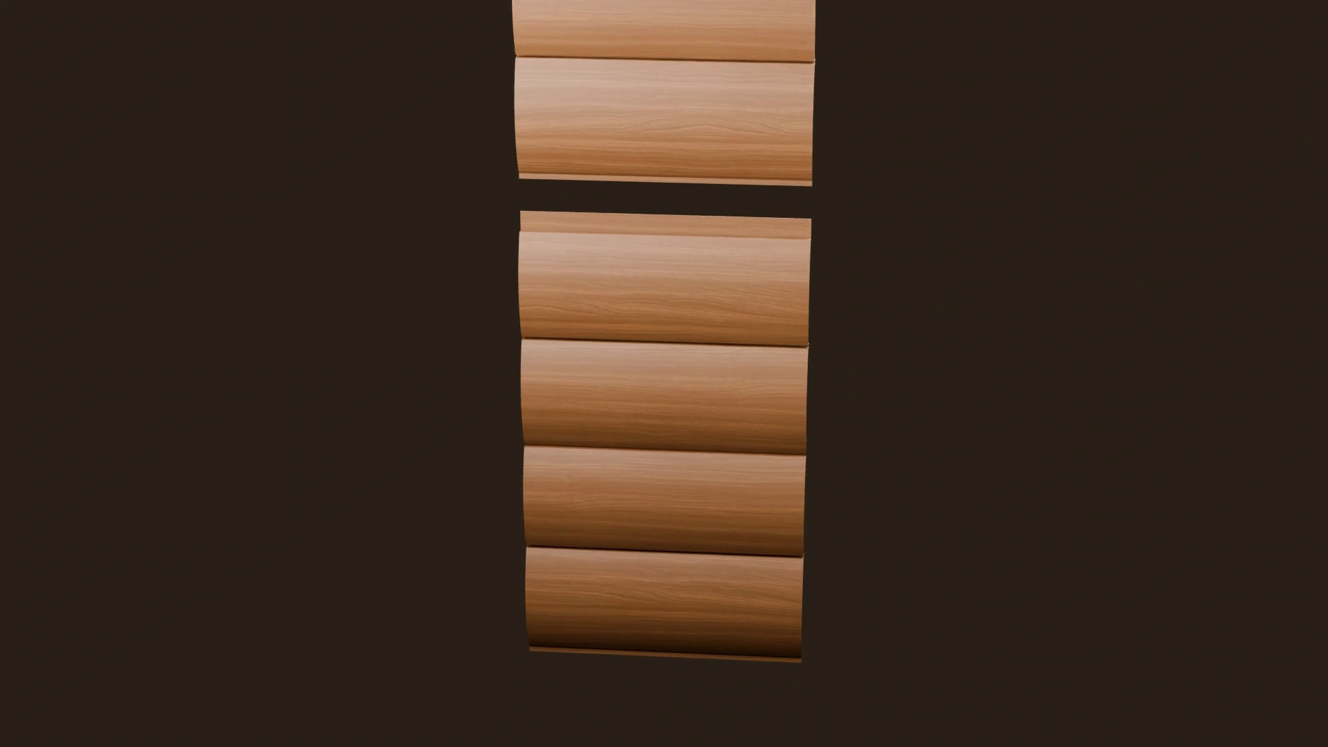 TerraLog 100: The curved profile and its receiving edge.